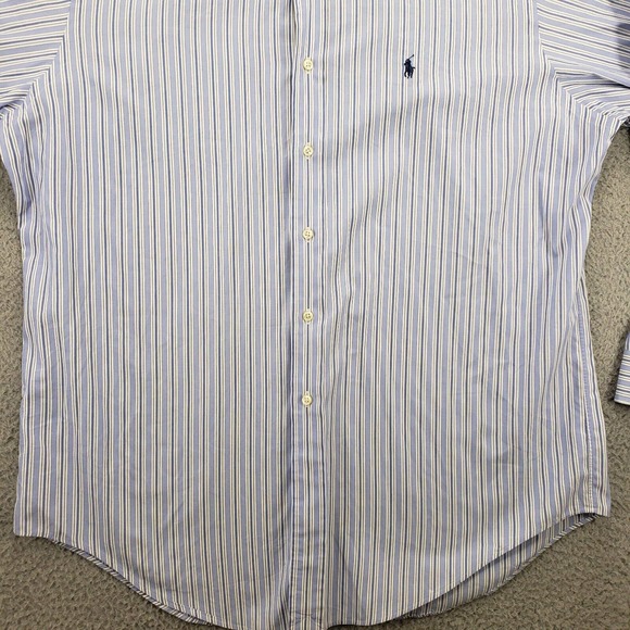 Ralph Lauren Shirt Mens 16.5 34/35 Blue Button Down Classiccore Yarmouth - Picture 11 of 16